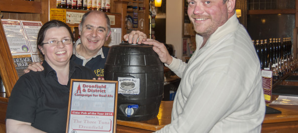 Dronfield Cider Pub of the Year 2014
