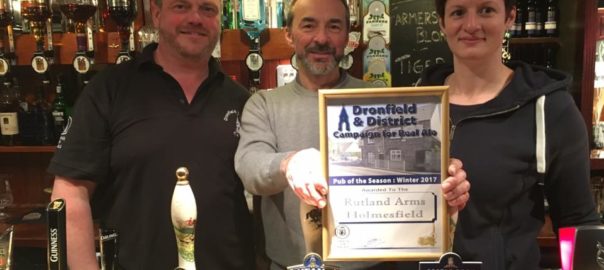 Dronfield CAMRA Pub of the Season