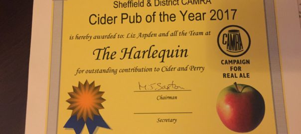 Cider Pub of the Year 2017 presentation