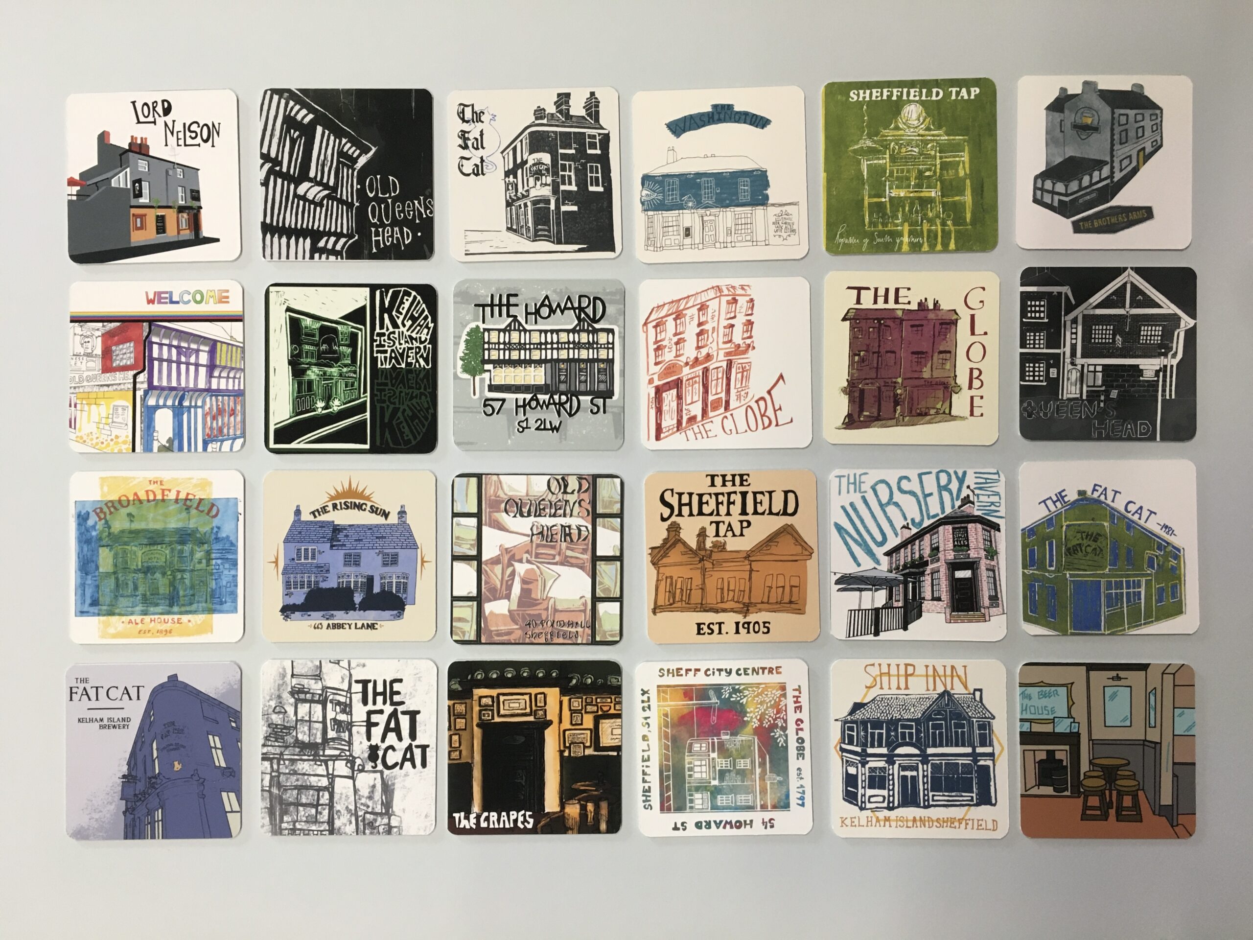 Sheffield pub coasters