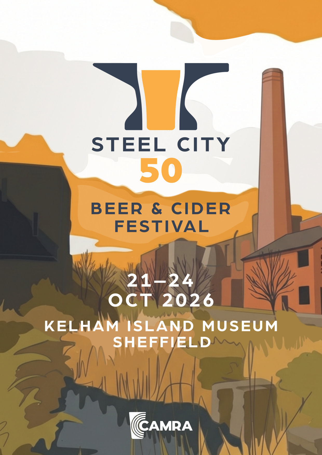 Steel City 50 Beer & Cider Festival, 22-24 October 2026, Kelham Island Museum, Sheffield